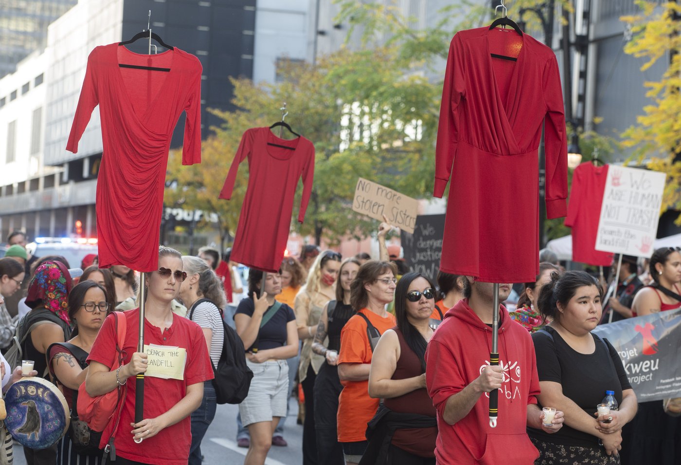 Montrealers gather to honour missing and murdered Indigenous women and girls | iNFOnews.ca
