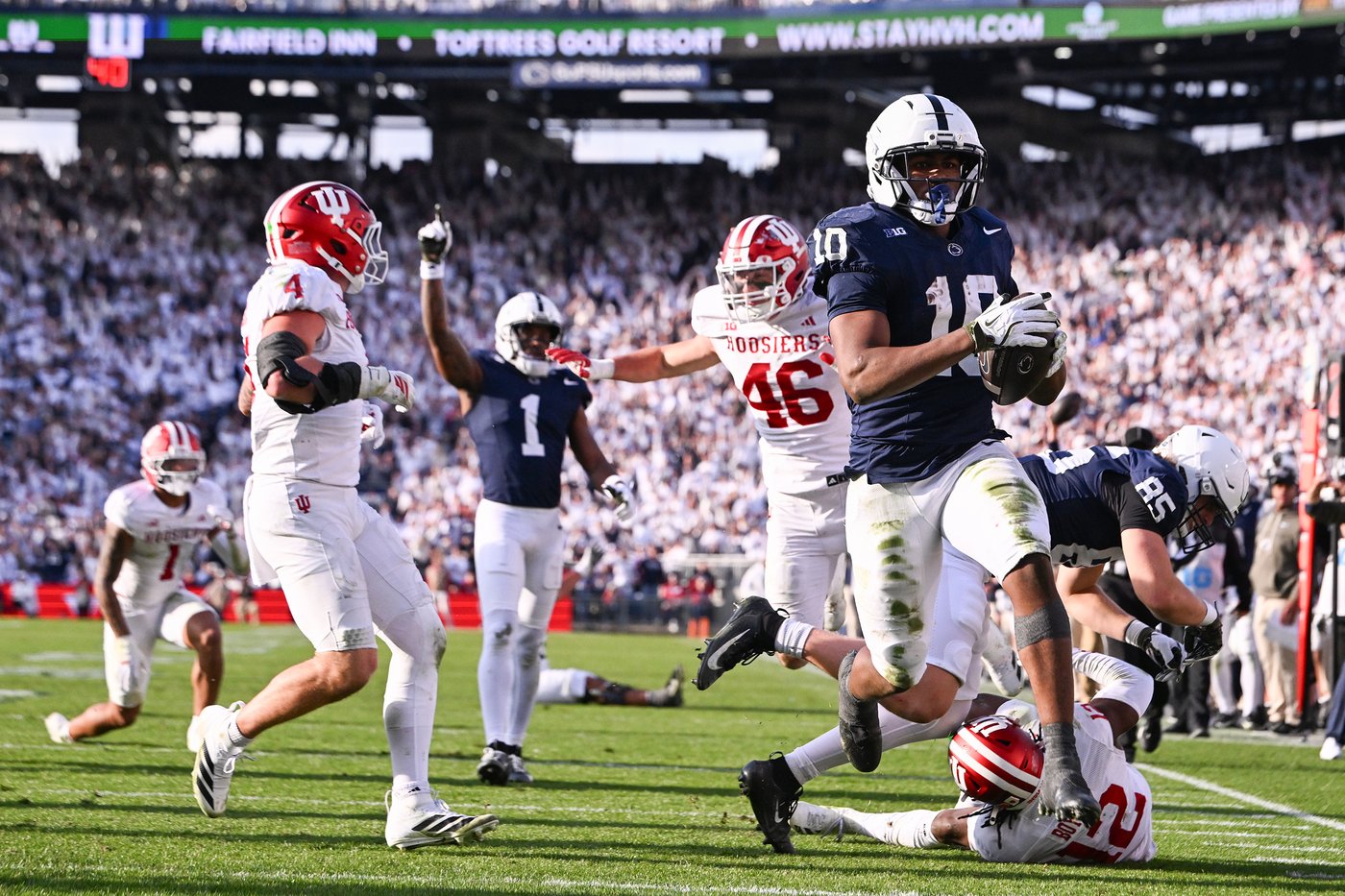 Omar Cooper Jr's toe-tap TD keeps No. 2 Indiana's undefeated season alive vs Penn State in 27-24 win | iNFOnews.ca