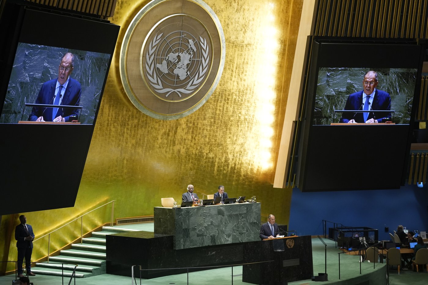 Russia invokes its nuclear capacity in a UN speech that's full of bile toward the West | iNFOnews.ca