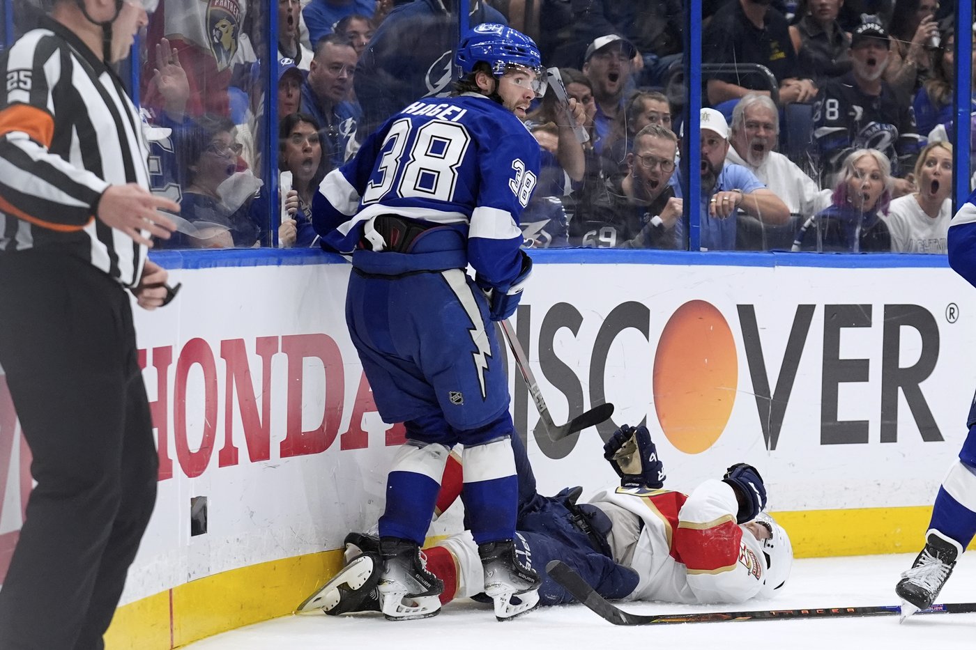 Tensions continue to flare between Lightning and Panthers as Brandon Hagel is knocked out of Game 4 | iNFOnews.ca Tensions continue to flare between Lightning and Panthers as Brandon Hagel is knocked out of Game 4 | iNFOnews.ca