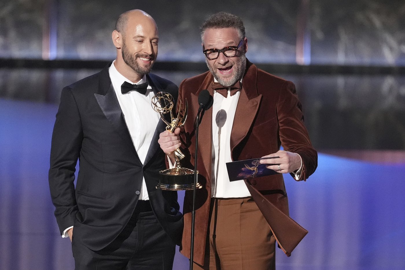 'The Studio' and Seth Rogen have record-setting Emmys as Noah Wyle and 'The Pitt' get top drama wins | iNFOnews.ca