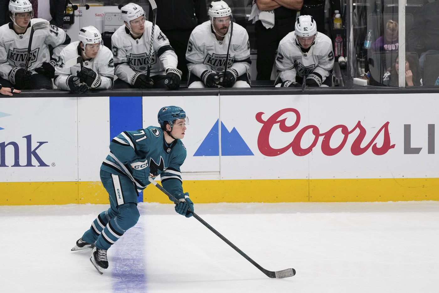 Celebrini scores 2 and adds an assist as Sharks shock Kings 7-2 | iNFOnews.ca