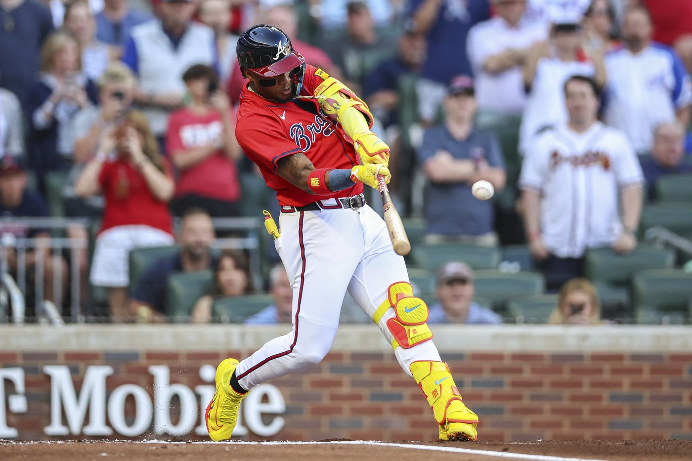 Ronald Acuña Jr. hits long homer on first pitch in his return to Braves after missing 1 year | iNFOnews.ca
