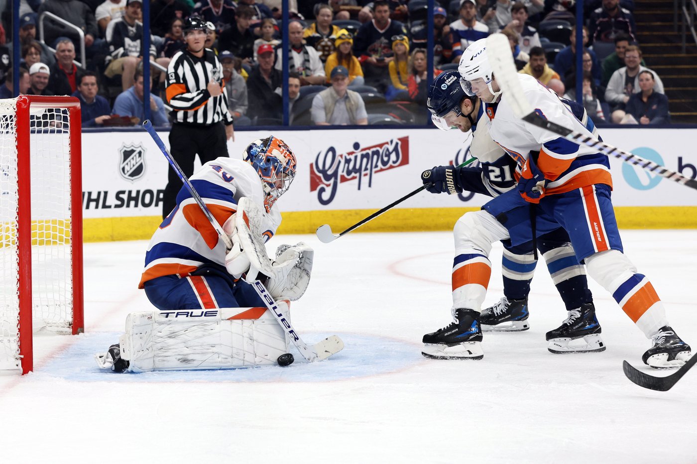 Severson scores and Merzlikins stops 28 shots as the Blue Jackets beat the Islanders 2-0 | iNFOnews.ca