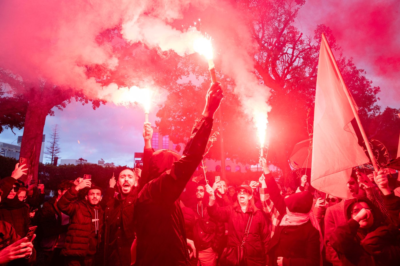 Hundreds protest in Tunisia over president's escalating crackdown on freedoms | iNFOnews.ca Hundreds protest in Tunisia over president's escalating crackdown on freedoms | iNFOnews.ca