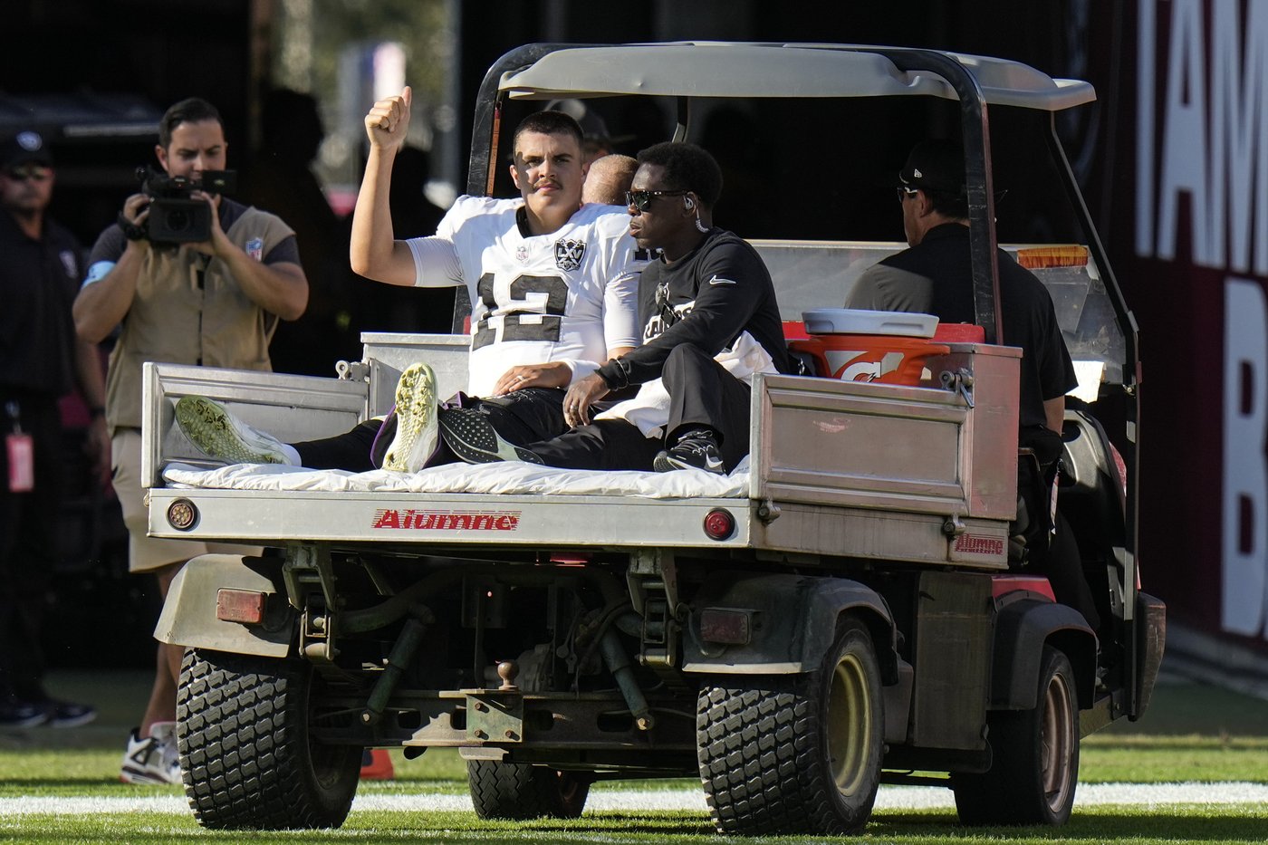 Raiders QB Aidan O'Connell inactive against the Falcons. Desmond Ridder starts vs. former team | iNFOnews.ca Raiders QB Aidan O'Connell inactive against the Falcons. Desmond Ridder starts vs. former team | iNFOnews.ca