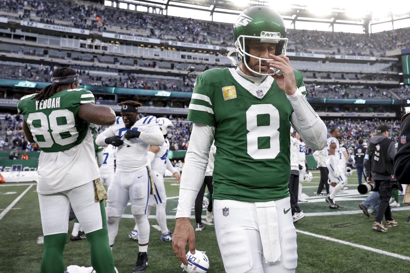 Jets head into their bye 'angry, frustrated' after blowing a late lead and losing to the Colts | iNFOnews.ca Jets head into their bye 'angry, frustrated' after blowing a late lead and losing to the Colts | iNFOnews.ca