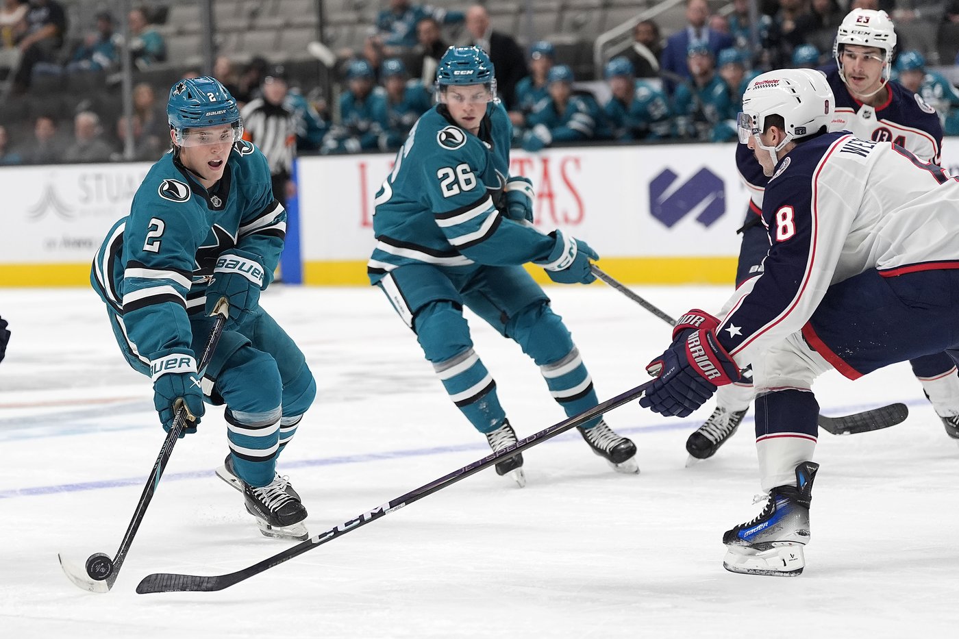 Celebrini returns from injury and Wennberg scores in OT to lift Sharks over Blue Jackets 2-1 | iNFOnews.ca Celebrini returns from injury and Wennberg scores in OT to lift Sharks over Blue Jackets 2-1 | iNFOnews.ca
