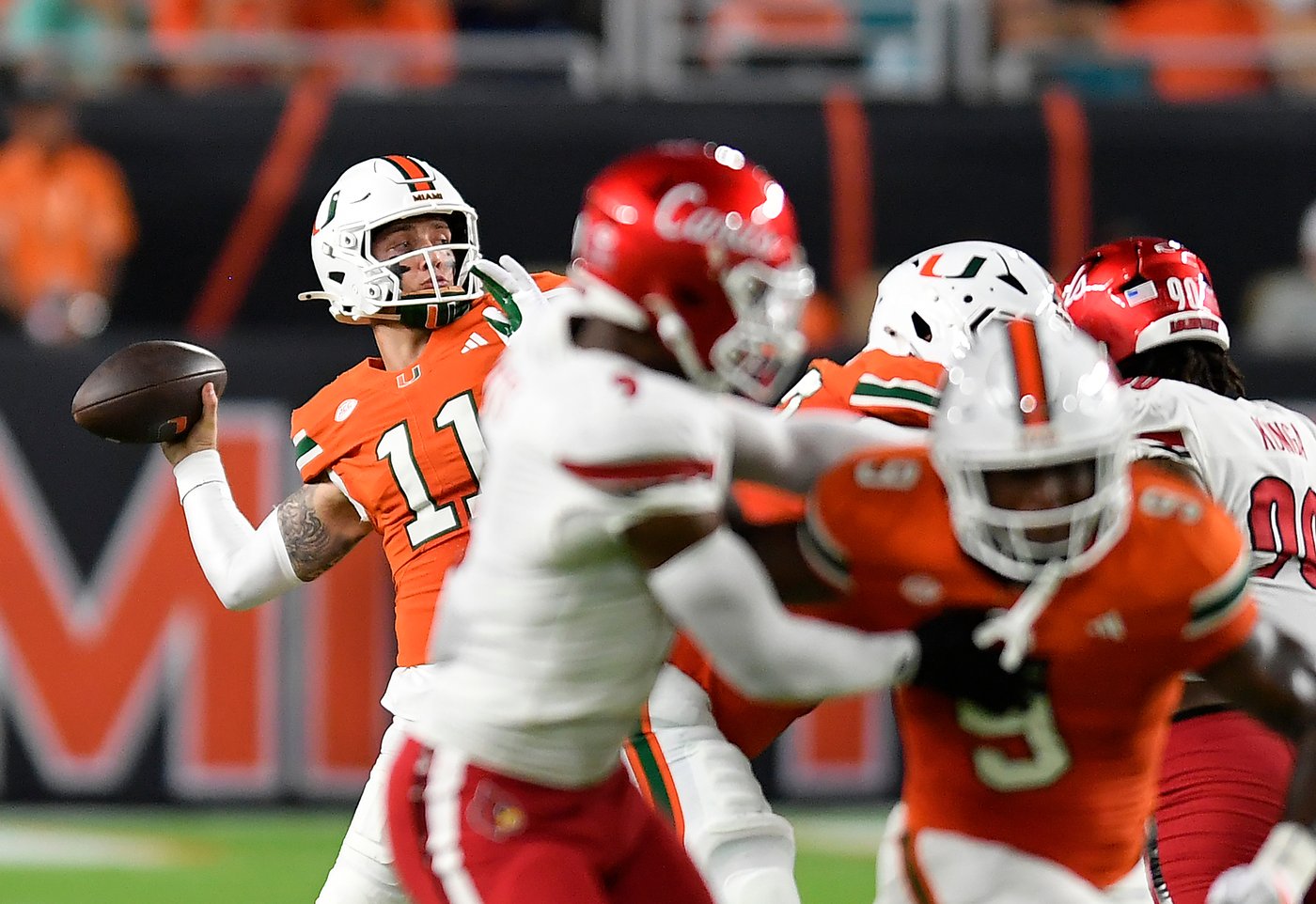 Miami's perfect season hopes are dashed as Beck throws 4 interceptions in loss to Louisville | iNFOnews.ca