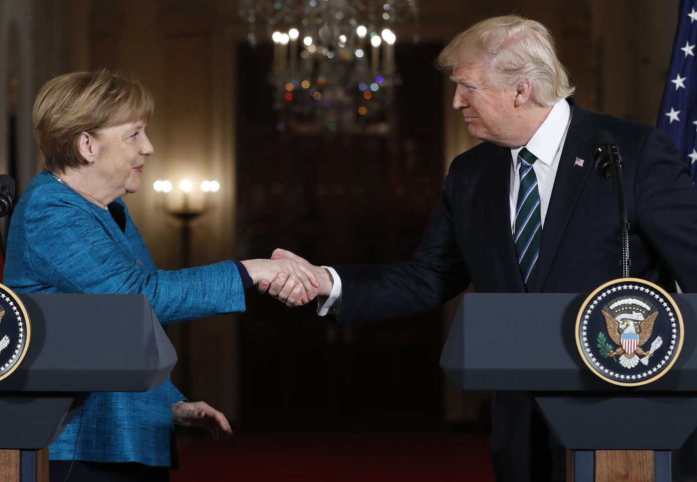 German ex-leader Merkel says she felt sorrow at Trump's comeback and recalls awkward non-handshake | iNFOnews.ca