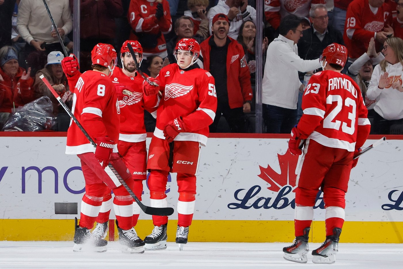 Edvinsson scores two goals as Red Wings erase four-goal deficit, beat Blues 6-4 | iNFOnews.ca Edvinsson scores two goals as Red Wings erase four-goal deficit, beat Blues 6-4 | iNFOnews.ca