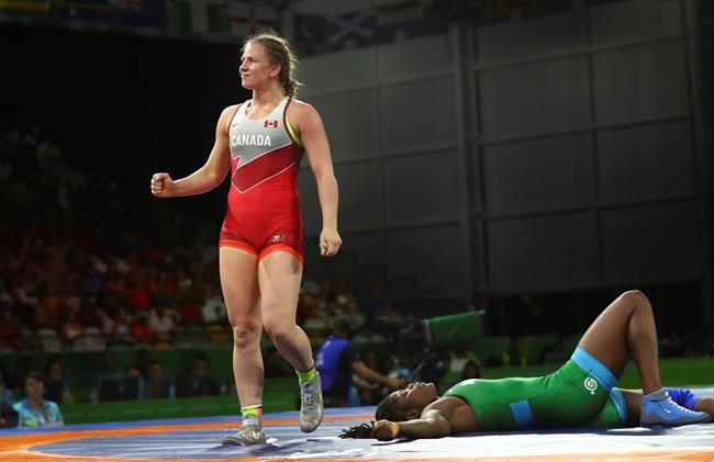 Wrestler Erica Wiebe named Canada's flag-bearer for Gold Coast closing ceremonies | iNFOnews.ca Wrestler Erica Wiebe named Canada's flag-bearer for Gold Coast closing ceremonies | iNFOnews.ca