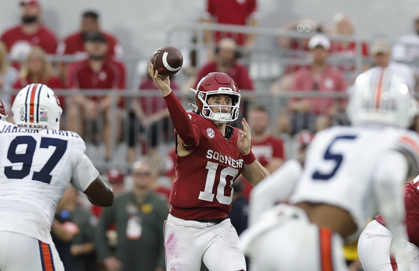 Oklahoma QB John Mateer upgraded to probable for Saturday's game against Texas | iNFOnews.ca Oklahoma QB John Mateer upgraded to probable for Saturday's game against Texas | iNFOnews.ca