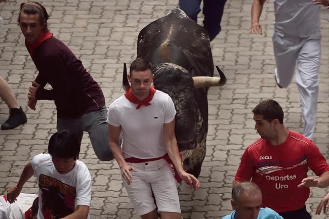 Spain: 5 injured, no gorings in fast 6th Pamplona bull run | iNFOnews.ca