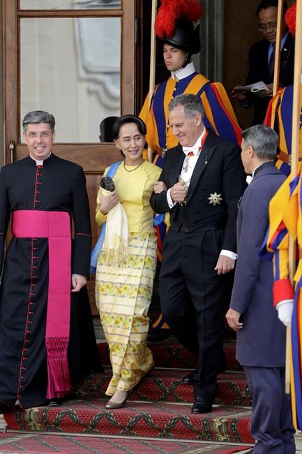 Vatican, Myanmar establish relations as Suu Kyi visits | iNFOnews.ca