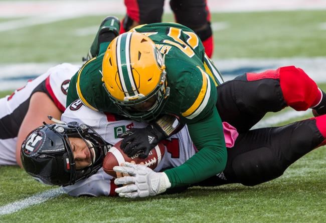 CJ Gable runs in two TDs, Eskimos beat Redblacks 34-16 | iNFOnews.ca