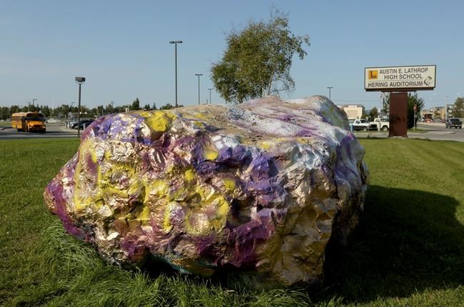 Fairbanks school's spirit rock receives fresh coat of paint | iNFOnews.ca
