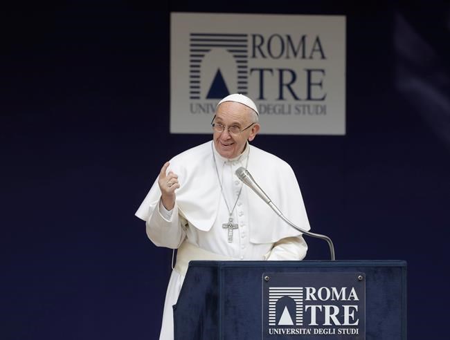 The Latest: Pope: Migration a challenge, not a danger | iNFOnews.ca CP1956556950