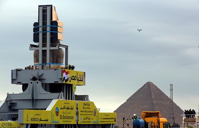 Egypt places colossus of Ramses II in atrium of new museum | iNFOnews.ca