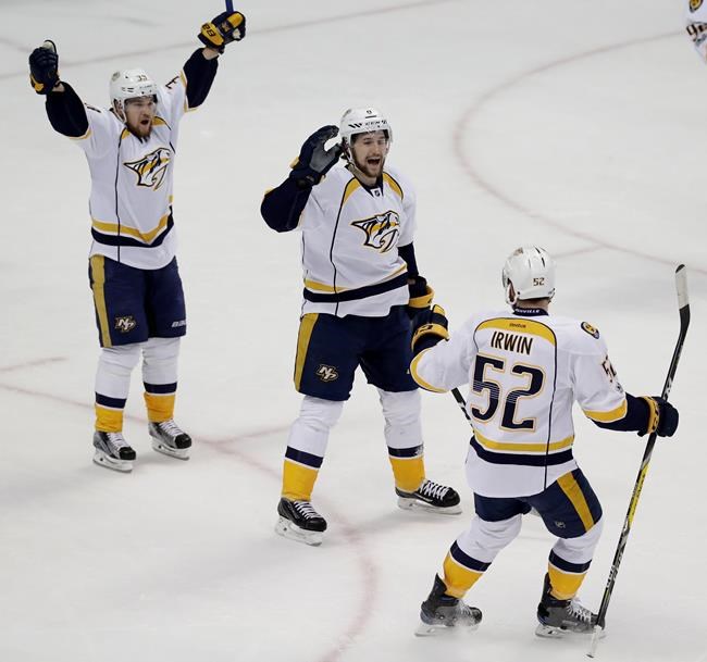 Neal's OT goal puts Preds past Ducks 3-2 to open West final | iNFOnews.ca