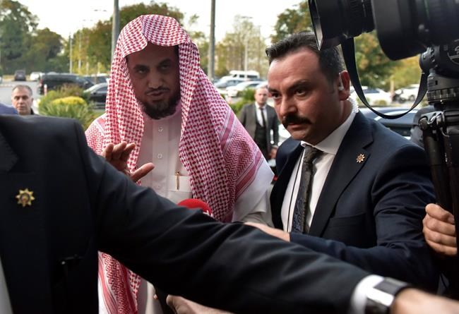 The Latest: Turkish official claims writer's body dissolved | iNFOnews.ca
