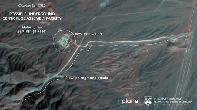 Satellite photos show construction at Iran nuclear site | iNFOnews.ca Satellite photos show construction at Iran nuclear site | iNFOnews.ca