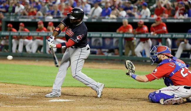AL champion Indians rally in 9th, win opener 8-5 at Texas | iNFOnews.ca