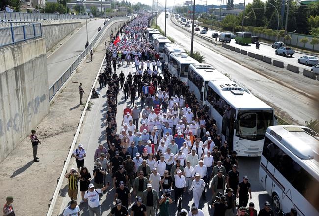 Turkish party leader becomes victims' voice with long march | iNFOnews.ca