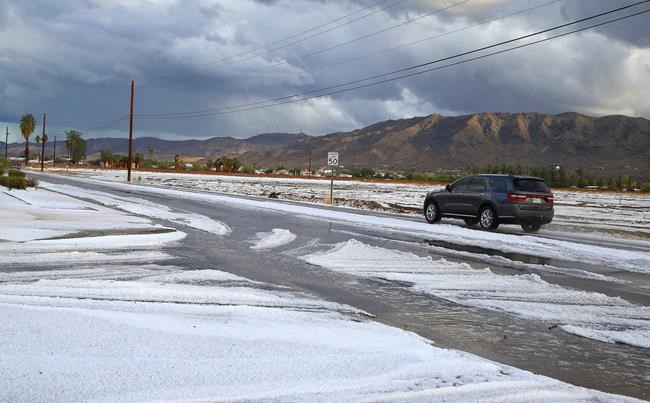 Snow-like hail in Phoenix-area desert caps days of storms | iNFOnews.ca
