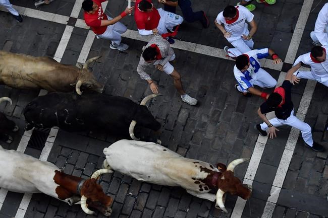 1 gored, 5 injured in race with bulls at Pamplona festival | iNFOnews.ca
