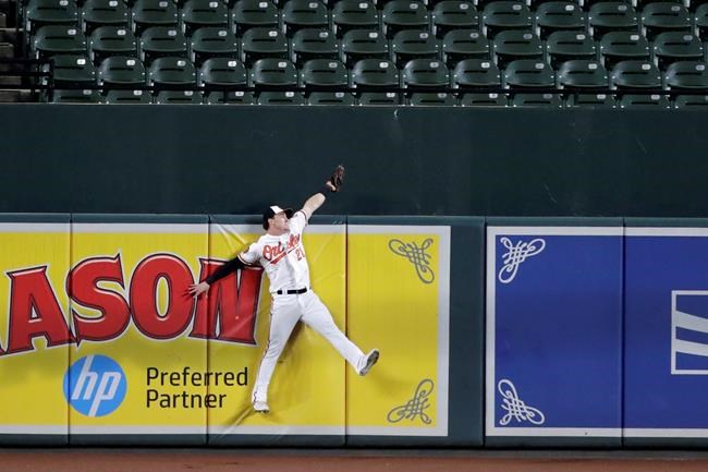 Hays robs Guerrero, Jays sweep Orioles with 8-4 victory | iNFOnews.ca