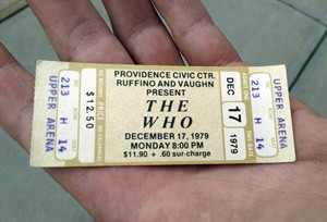 The Who fans disappointed by '79 show cancellation trade in tickets for concert 33 years later | iNFOnews.ca CP19597986