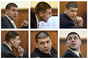 Even at murder trial, former New England Patriots star Aaron Hernandez flashes swagger, smile | iNFOnews.ca CP32202029