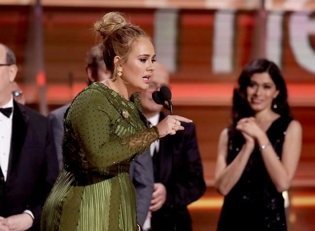 Hello to marriage? Adele thanks 'husband' at Grammys | iNFOnews.ca