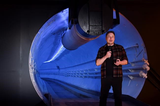 Elon Musk unveils underground tunnel, offers rides to VIPs | iNFOnews.ca Elon Musk unveils underground tunnel, offers rides to VIPs | iNFOnews.ca