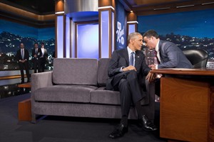 Obama appears on Jimmy Kimmel show, banters and reflects on Ferguson | iNFOnews.ca CP32268571