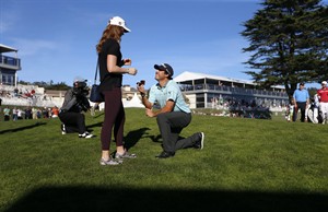 Mark Hubbard's best rookie moment - proposing to girlfriend on 18th at Pebble Beach | iNFOnews.ca CP31878321