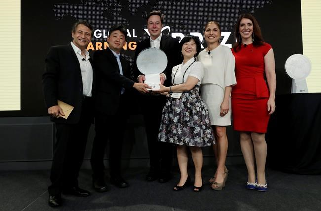 The Latest: US, UK teams share $10M XPRIZE award | iNFOnews.ca