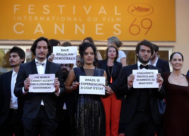 Cannes red carpet protest: 'Brazil is not a democracy' | iNFOnews.ca