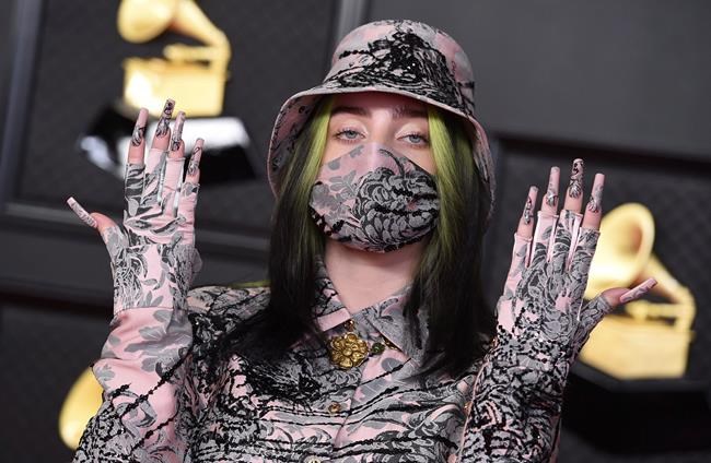 The Latest: Billie Eilish wins record of the year at Grammys | iNFOnews.ca