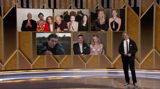 With loved ones and pets, Globes winners embrace cozier show | iNFOnews.ca With loved ones and pets, Globes winners embrace cozier show | iNFOnews.ca