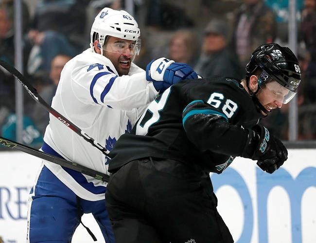 Kapanen's 2 goals lead Maple Leafs past Sharks 5-3 | iNFOnews.ca Kapanen's 2 goals lead Maple Leafs past Sharks 5-3 | iNFOnews.ca