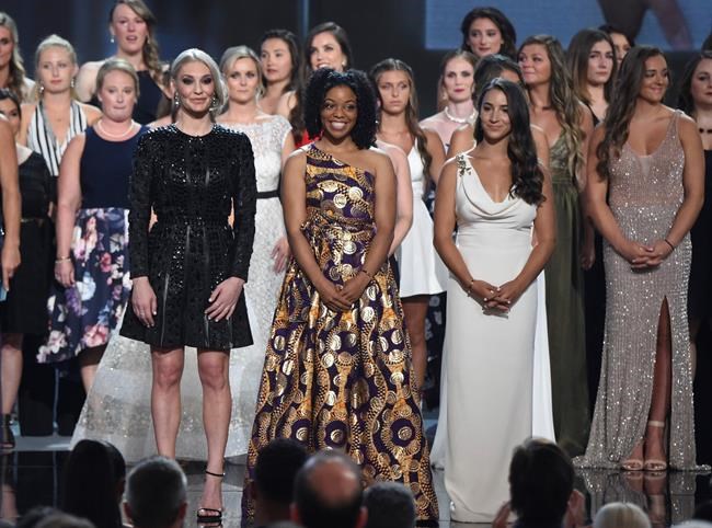 Sex abuse victims join hands, accept courage award at ESPYs | iNFOnews.ca