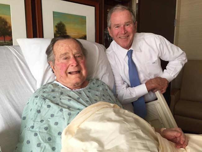 George HW Bush to stay through weekend in Houston hospital | iNFOnews.ca CP1135198087
