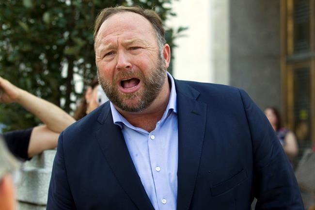 Judge orders Alex Jones to pay $100,000 in Sandy Hook case | iNFOnews.ca