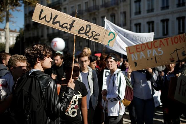 The Latest: French protesters express fear of more cutbacks | iNFOnews.ca