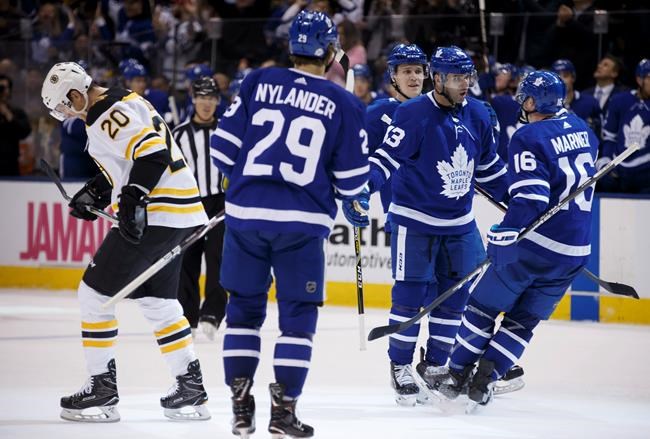 Kadri, Marner lead Leafs over Bruins for ninth straight home win | iNFOnews.ca