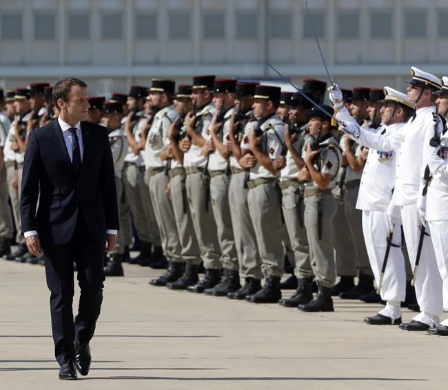 France's Macron visits air force base amid military crisis | iNFOnews.ca