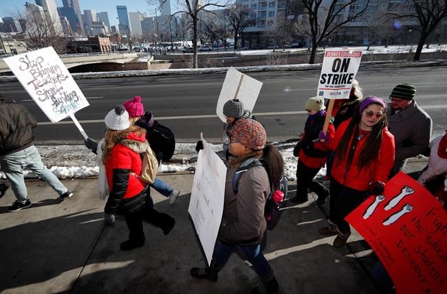 The Latest: Denver teachers extend their strike into 3rd day | iNFOnews.ca