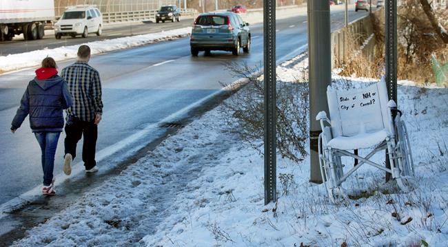 No plans to plow sidewalk near where homeless man was struck | iNFOnews.ca